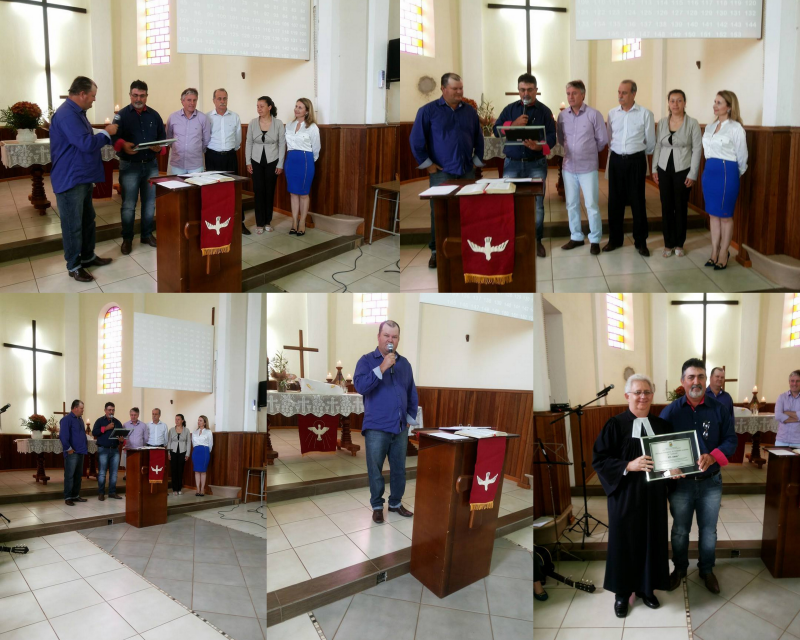 Câmara homenageia Paróquia Evangélica de Tuparendi